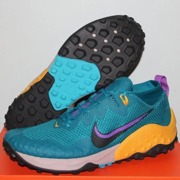NWT Nike Wildhorse 7 Mens Running shoes( US 11, Mystic Teal Dark Smoke Grey 300) Nike Running Shoe Wildhorse 7 - Dark Smoke Grey/Turquoise main image 4